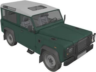 Land Rover Defender 90 3D Model preview
