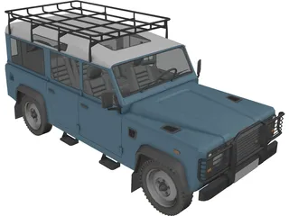 Land Rover Defender 110 3D Model preview