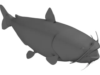 Blue Catfish 3D Model preview