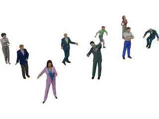 People Collection 3D Model preview