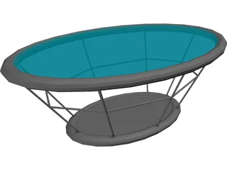 Salon Sehpa 3D Model preview