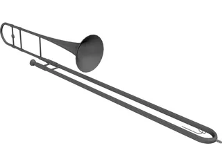Trombone 3D Model preview