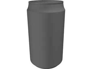 Can Aluminum 3D Model preview