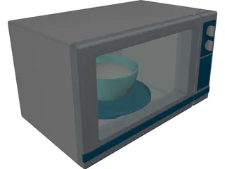 Microwave Oven 3D Model preview