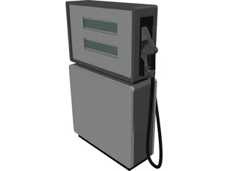 Petrol Pump Bowser 3D Model preview