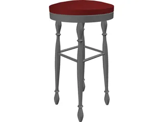 Stool 3D Model preview