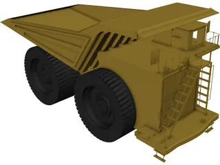 Mining Truck 3D Model preview