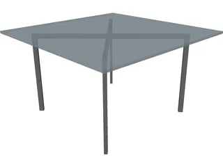 Mies van der Rohe-Barcelona Table 3D Model preview