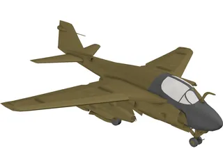 Grumman A-6E Intruder 3D Model preview