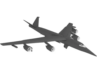 EB-52 Old Dog 3D Model preview