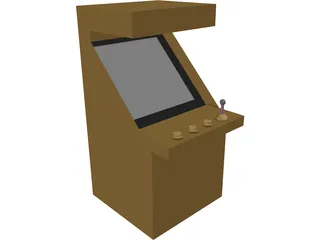 Generic Arcade Cabinet 3D Model preview