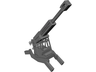 Funny Cannon 3D Model preview