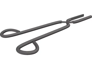 Lab Tongs 3D Model preview