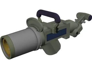 Large Refuelling Nozzle 3D Model preview