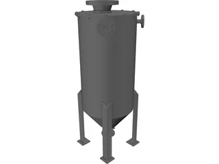 Fluid Tank 3D Model preview