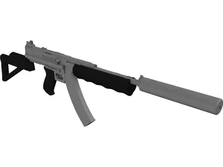 Thompson SMG Modified 3D Model preview