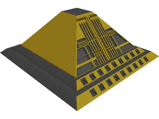 Alien Pyramid 3D Model preview