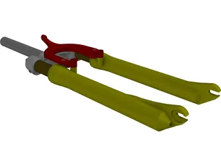 Suspension Fork 3D Model preview