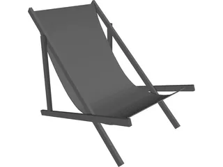 Beach Chair 3D Model preview