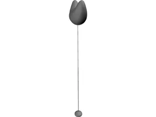 Floor Lamp Noguchi 3D Model preview