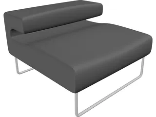 Chair Lowseat Urquiola Moroso 3D Model preview