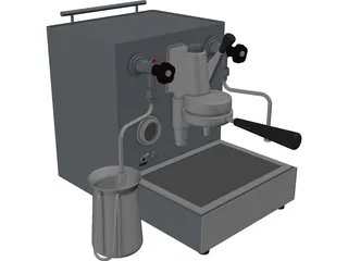 ECM Espresso Machine 3D Model preview