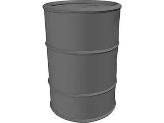 Rusty Old Barrel 3D Model preview