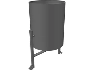 Garbage Container 3D Model preview