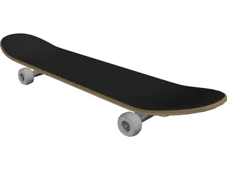 Skateboard 3D Model preview