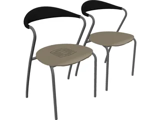 Chair Cube 3D Model preview