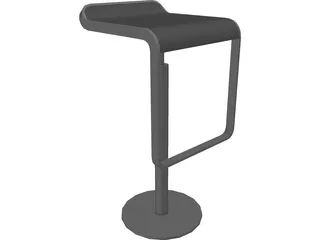 Barstool LEM 3D Model preview