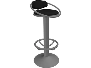 Barstool Dolly 3D Model preview