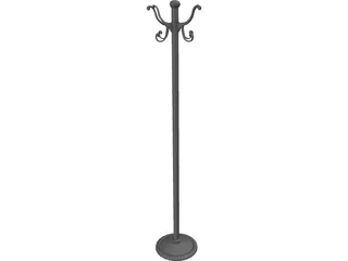 Hat Rack 3D Model preview
