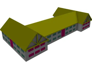 Retail Building 3D Model preview