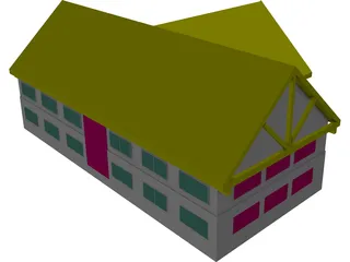 Retail Building 3D Model preview