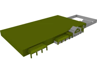 Retail Building 3D Model preview