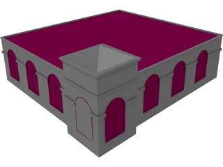 Retail Building 3D Model preview