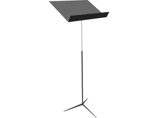 Music Stand 3D Model preview