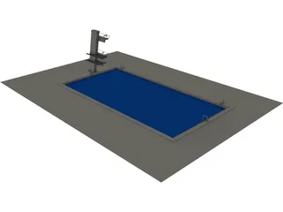 Indoor Pool 3D Model preview