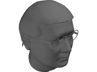 Head Kim Jung Il 3D Model preview