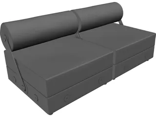 Todo Modo Sofa 3D Model preview