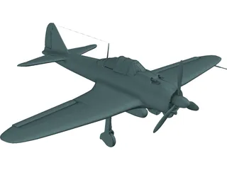 Mitsubishi A6M Zero 3D Model preview