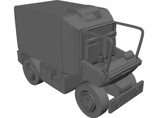 Toon Van 3D Model preview