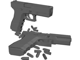 Glock 3D Model preview