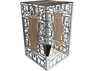 Golden Cage 3D Model preview