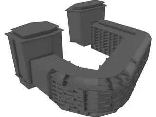 Condo Building 3D Model preview