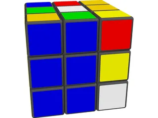 Rubicks Cube 3D Model preview