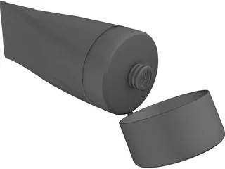 Gel Bottle 3D Model preview