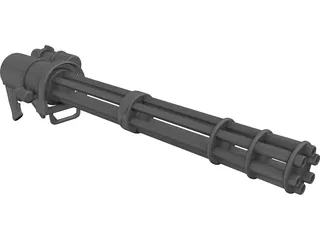 Mini Gun 3D Model preview