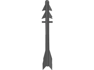 Pyphon 5 Air to Air Missile 3D Model preview